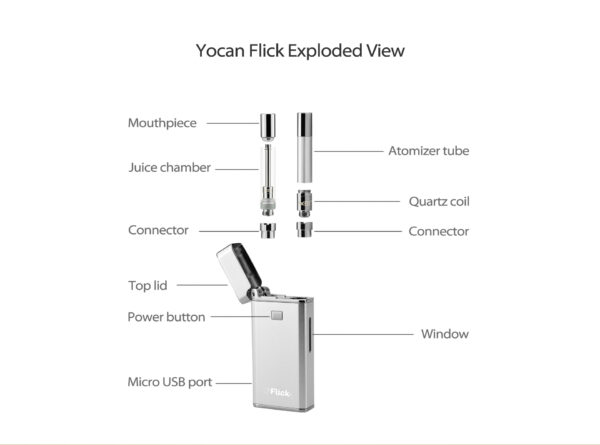 Vaporizador Yocan Flick Black - Imagen 2